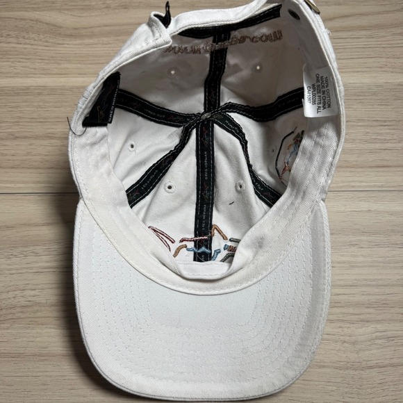 Greg Norman CGA Embroidered Shark Logo Golf Cap‎ Hat Beige 100% Cotton One Size - Picture 3 of 7